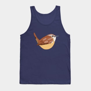 Carolina Wren Bird Graphic Tank Top